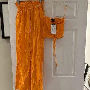 The Boutique Pants Set Orange Size M